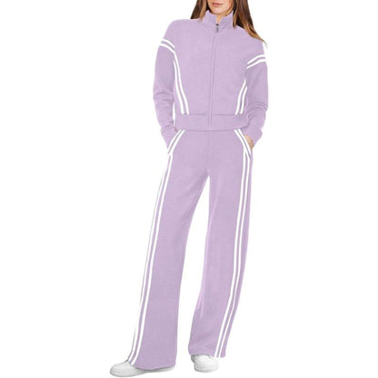 WIHOLL Women’s Lounge Set – 2-Piece Sweatshirt & Wide-Leg Sweatpants ✨