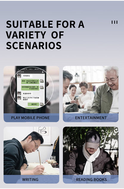 🎈🎈Lastday 70%OFF-Women’s Oversized Square Chain Reading Glasses(1set-6pcs)