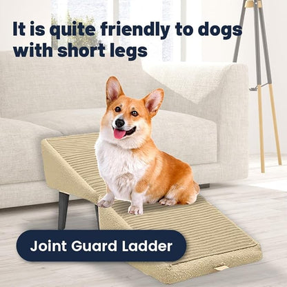 🐶2-in-1 Convertible Wooden Home Step Stool Dog Ramp Stairs