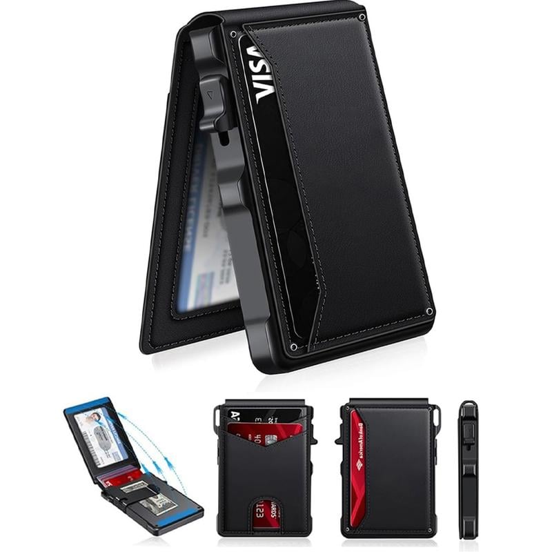 The Ultimate Smart Pop-Up Wallet: Slim, Secure, & RFID Protected