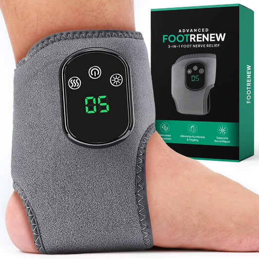 🦶 RelaxStep Electric Foot & Ankle Massager | Heated Wrap for Pain Relief