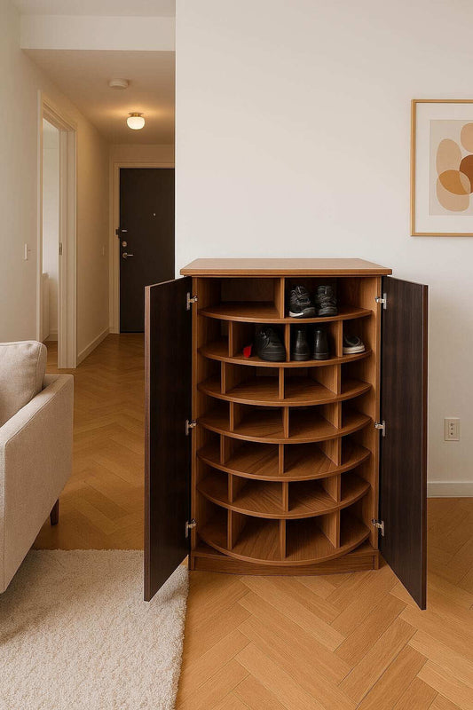 💪High-end quality🎁Clearance sale Large capacity rotating shoe rack