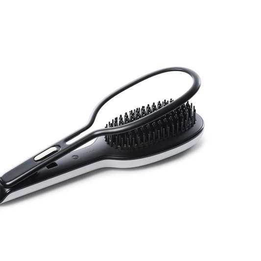 ✨ Glossie Ceramic Hair Straightening Brush   Fast Heating & Frizz-Free Results