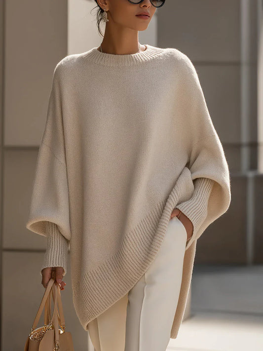 💝💝Women’s Oversized Wool Blend Knit Poncho Sweater