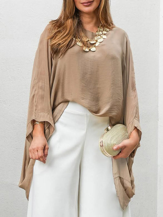 💝💝Women's Round-neck Long-sleeved Casual Loose Top